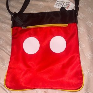 Disney Parks Mickey and Minnie Mouse Crossbody Bag 2-Sided Polka Dots